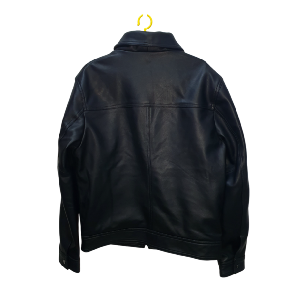 Men Shearling Leather Jacket - Image 2
